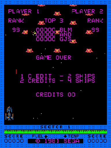 Astro Blaster (version 1) Title Screen